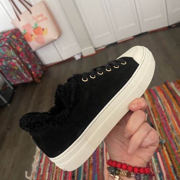 Tom Ford AUTHENTIC with tags sued leather shearling low top shoes - Picture 9 of 15